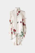 Silk Shirt with Floral Print