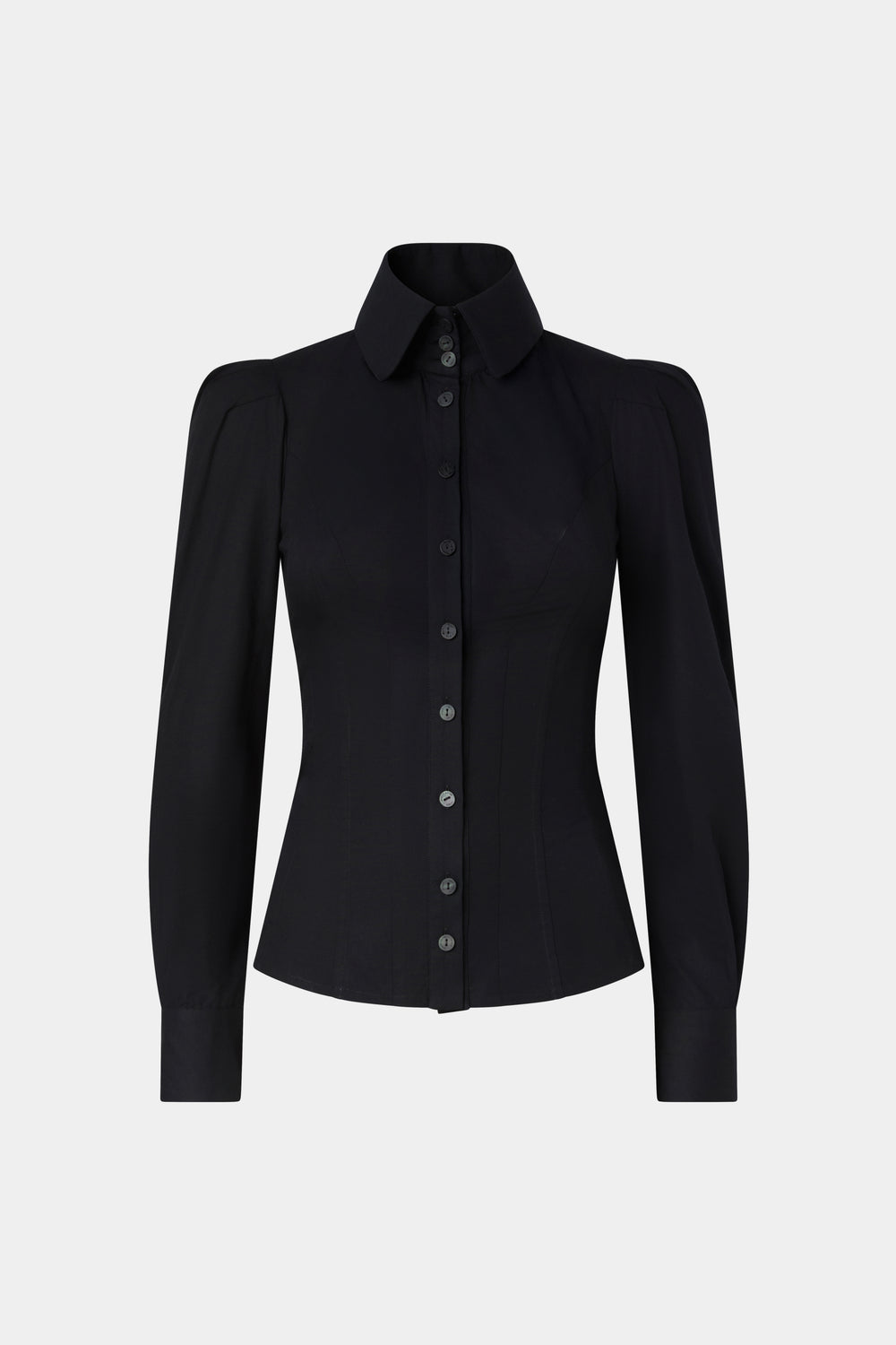 Slim-Fit Black Shirt