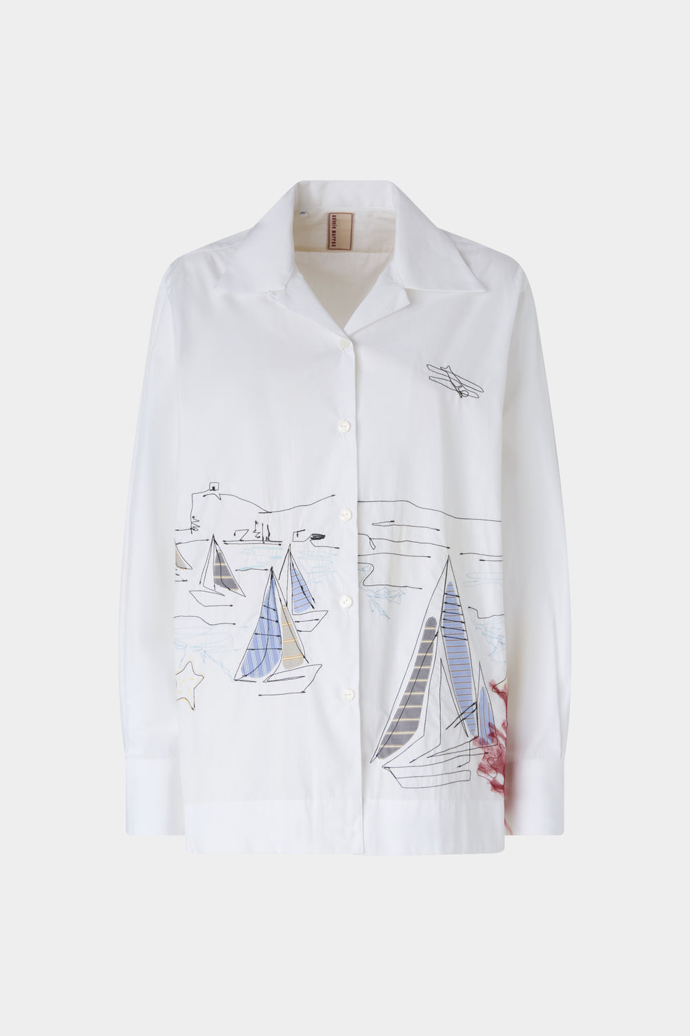 Robespierre Shirt with Maritime Embroidery