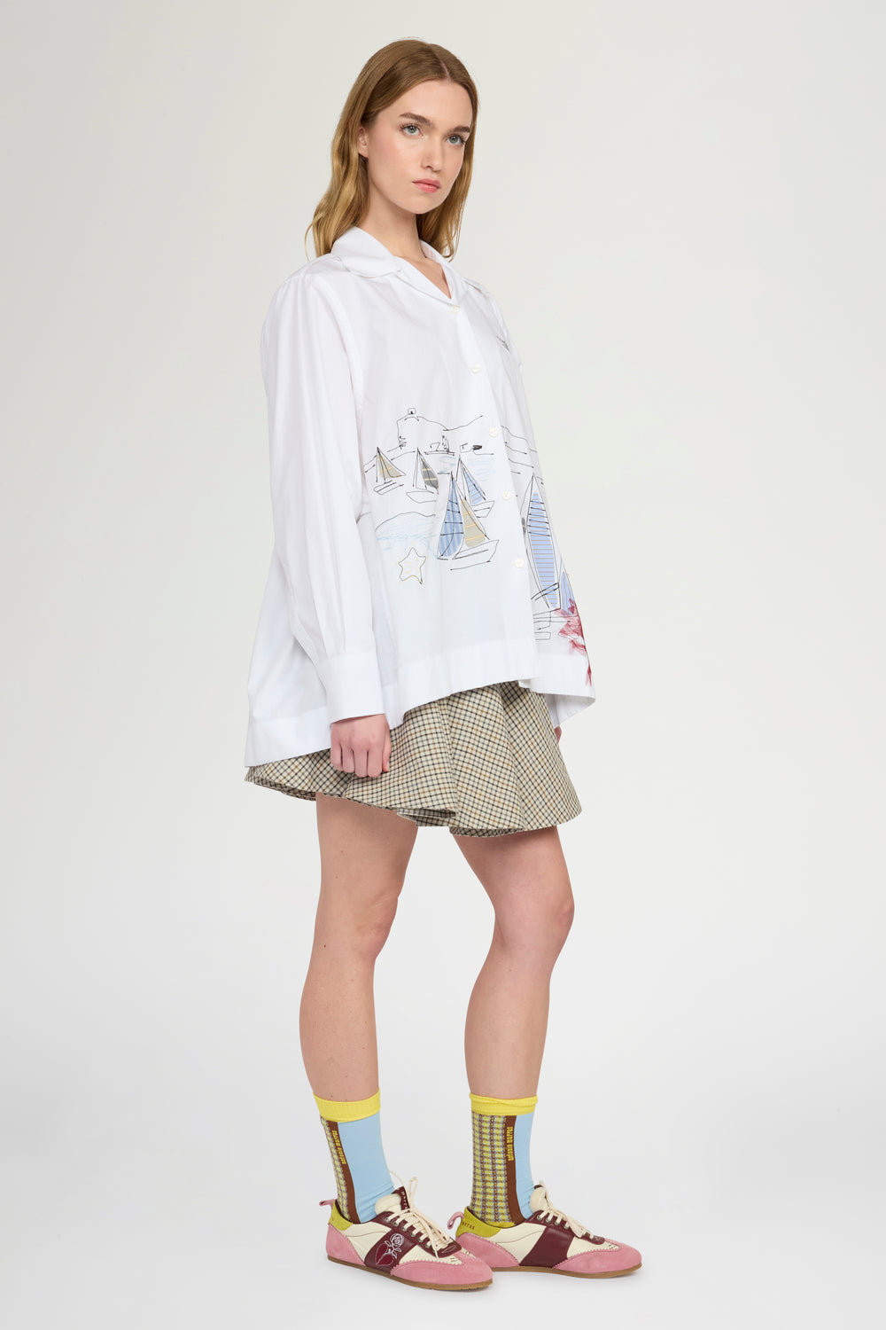 Robespierre Shirt with Maritime Embroidery