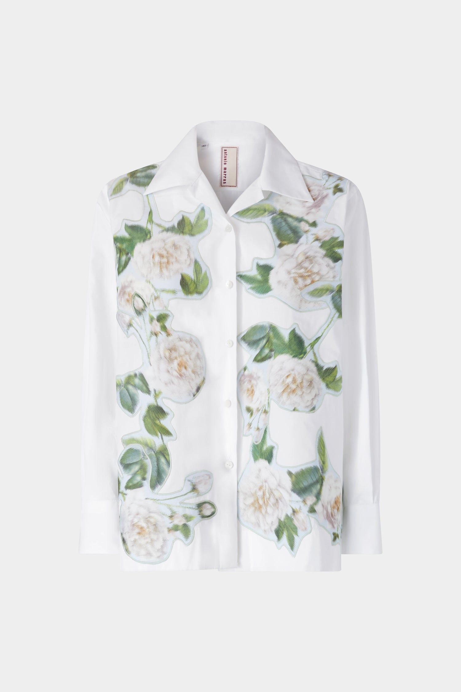 Robespierre Shirt with Chiné Floral Patches
