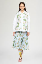 Robespierre Shirt with Chiné Floral Patches