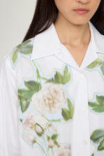 Robespierre Shirt with Chiné Floral Patches
