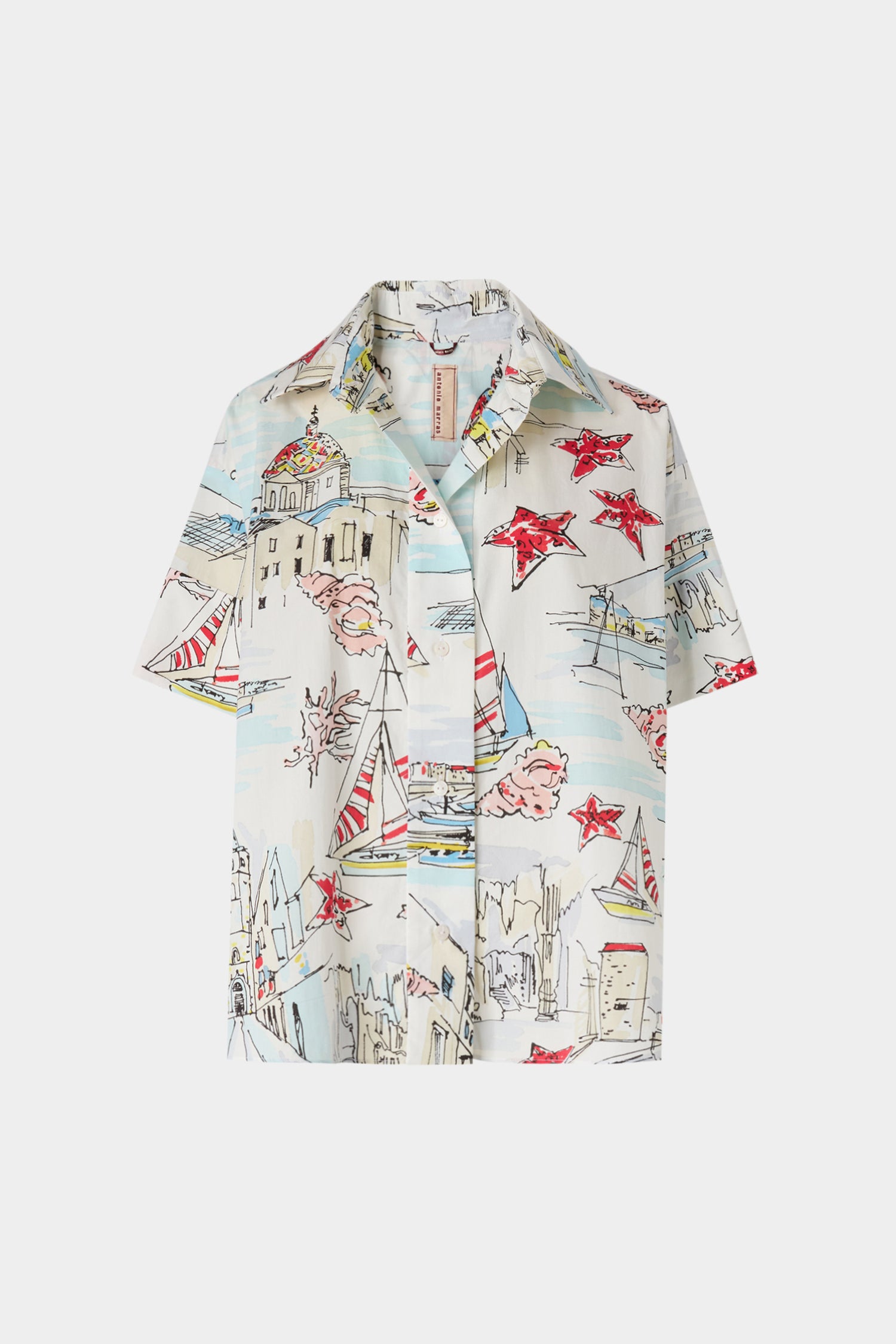 Alghero Print Oversized Shirt