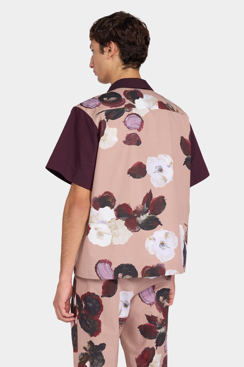 Rose Print Boxy Shirt