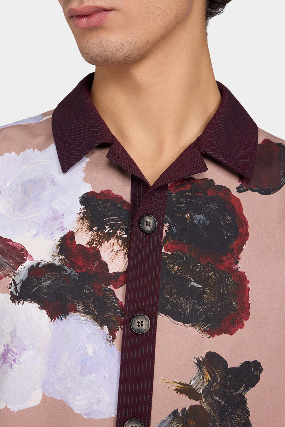 Rose Print Boxy Shirt
