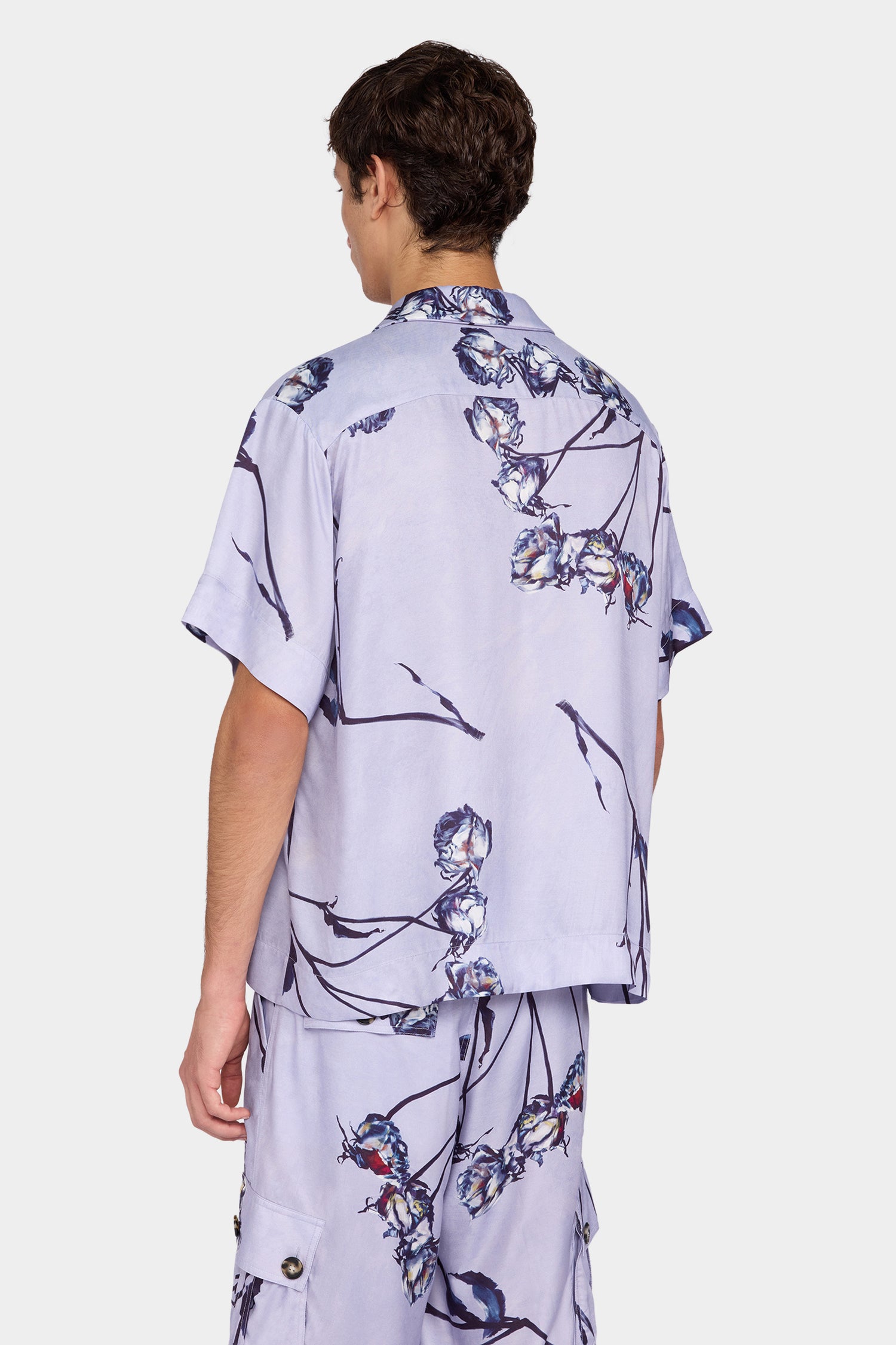 Lavender Floral Relaxed Shirt