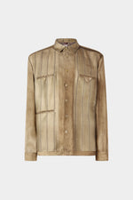 Striped Relaxed Overshirt
