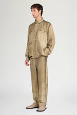 Striped Relaxed Overshirt