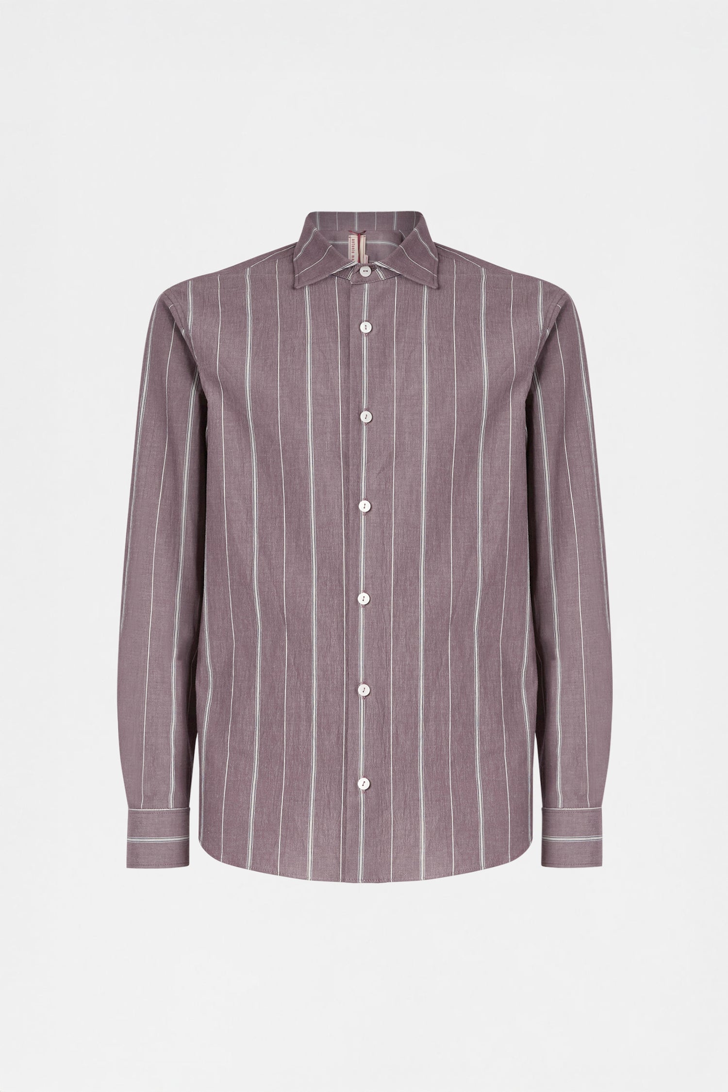 Prune Brown Striped Shirt