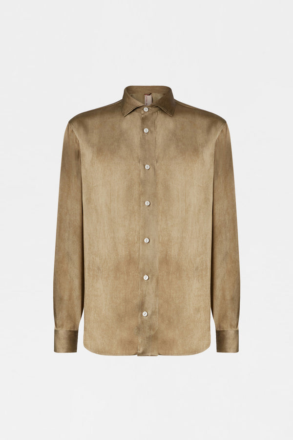 Gold Satin Shirt