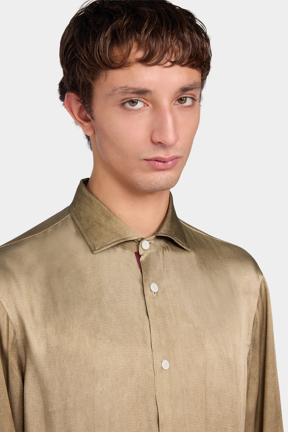 Gold Satin Shirt