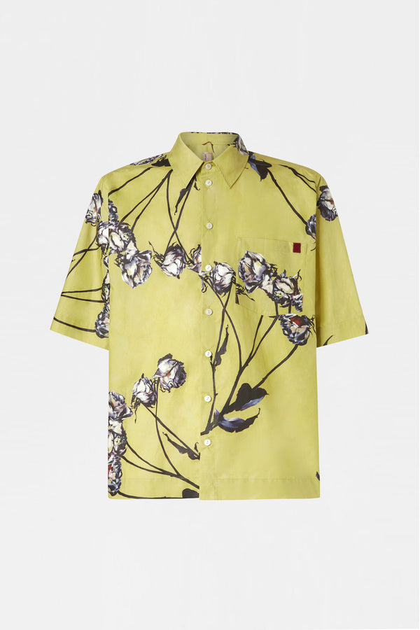 Floral Boxy Short-Sleeve Shirt