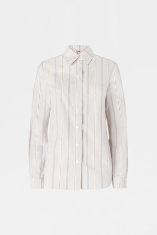 Ivory Striped Slim Shirt
