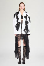 Camicia Robespierre con Patchwork in Pizzo Floreale