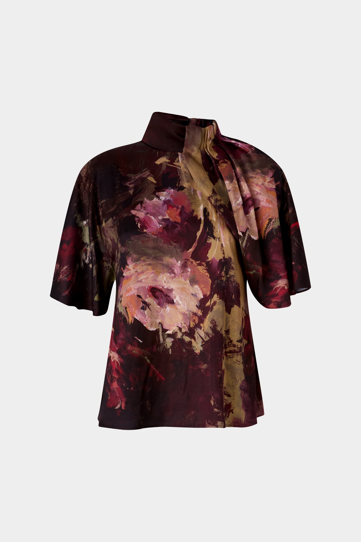 Camicia con Rose Dipinte