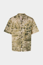 Camicia Boxy Stampa Botanica