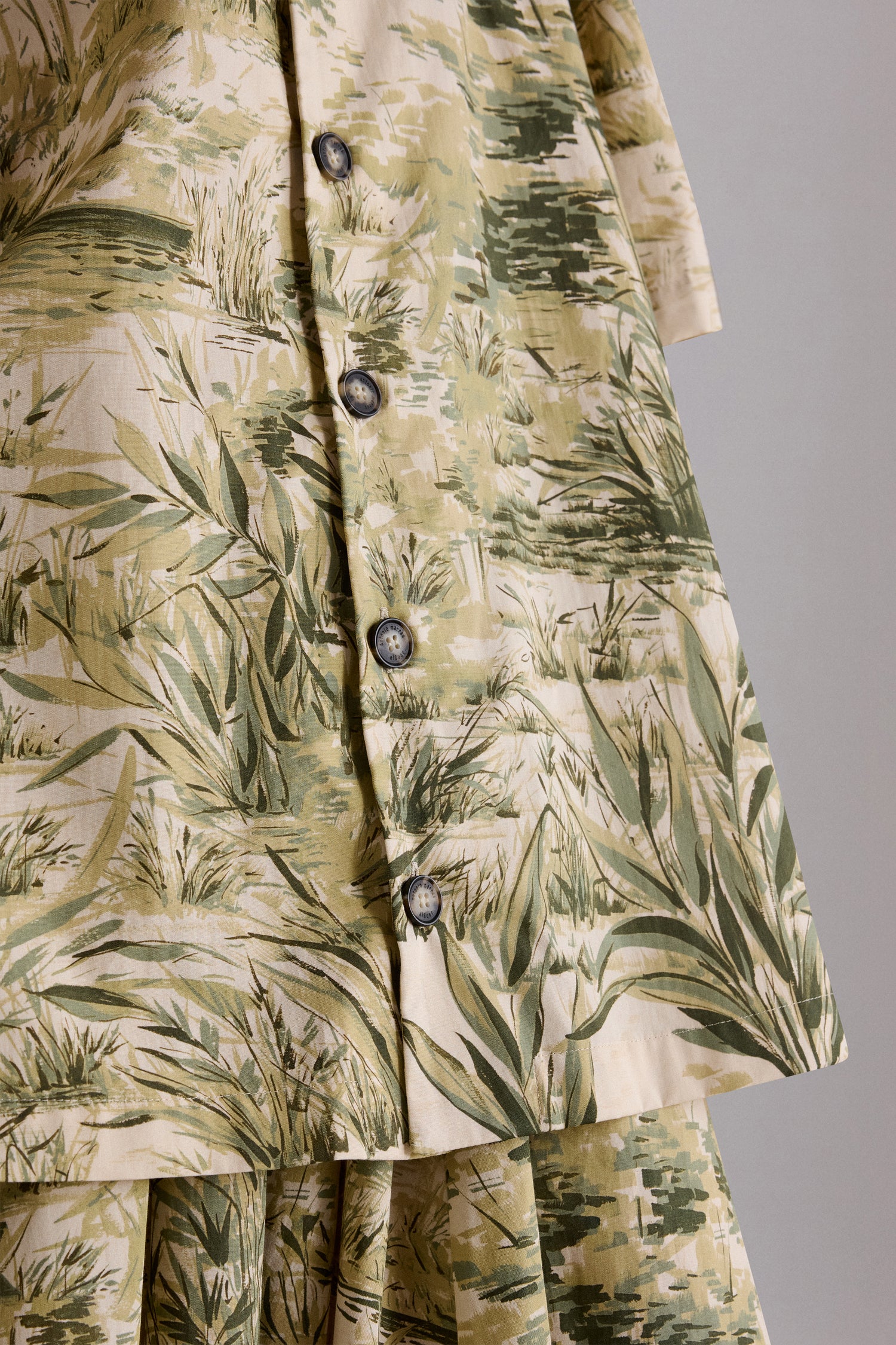 Camicia Boxy Stampa Botanica