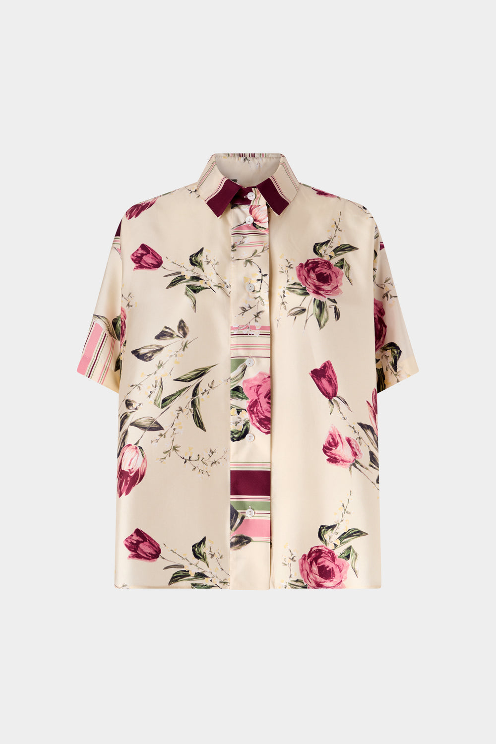 Rose and Tulip Print Shirt