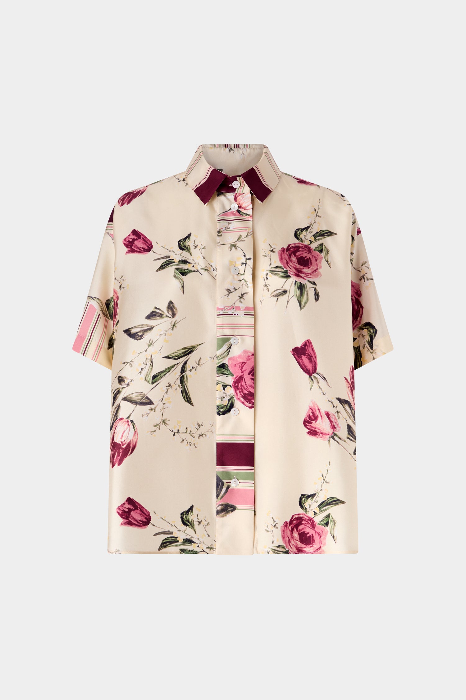 Rose and Tulip Print Shirt