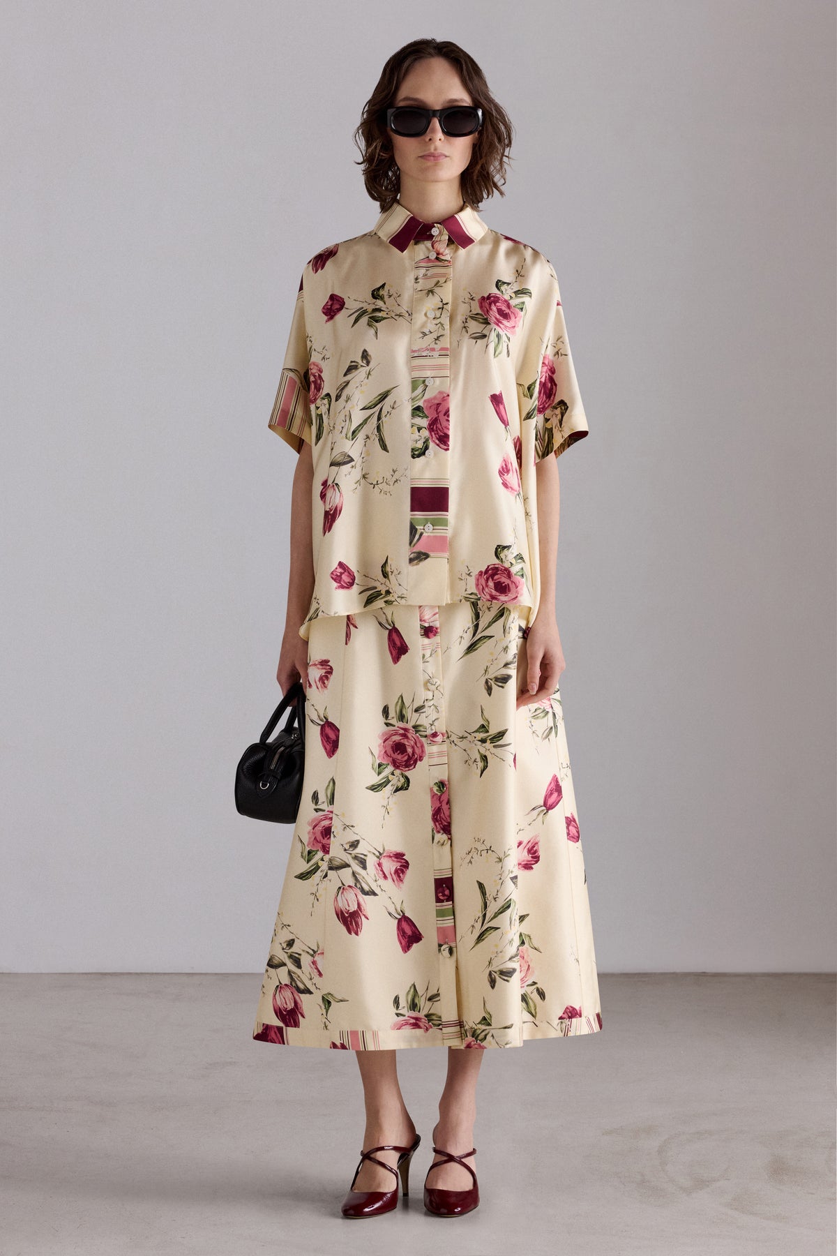 Camicia Boxy Bouquet Floreale