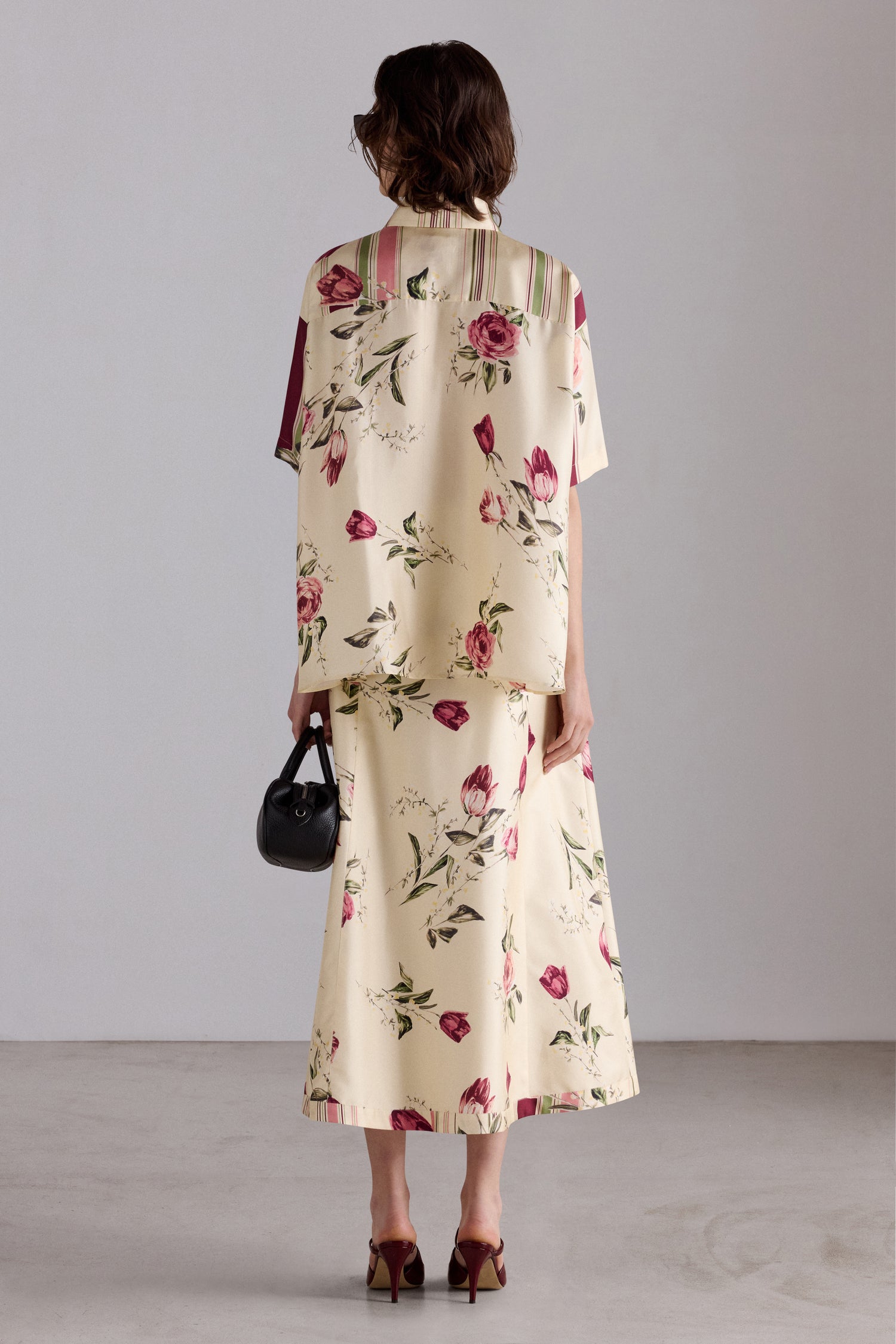 Rose and Tulip Print Shirt