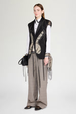 Embroidered Portrait Lace Shirt