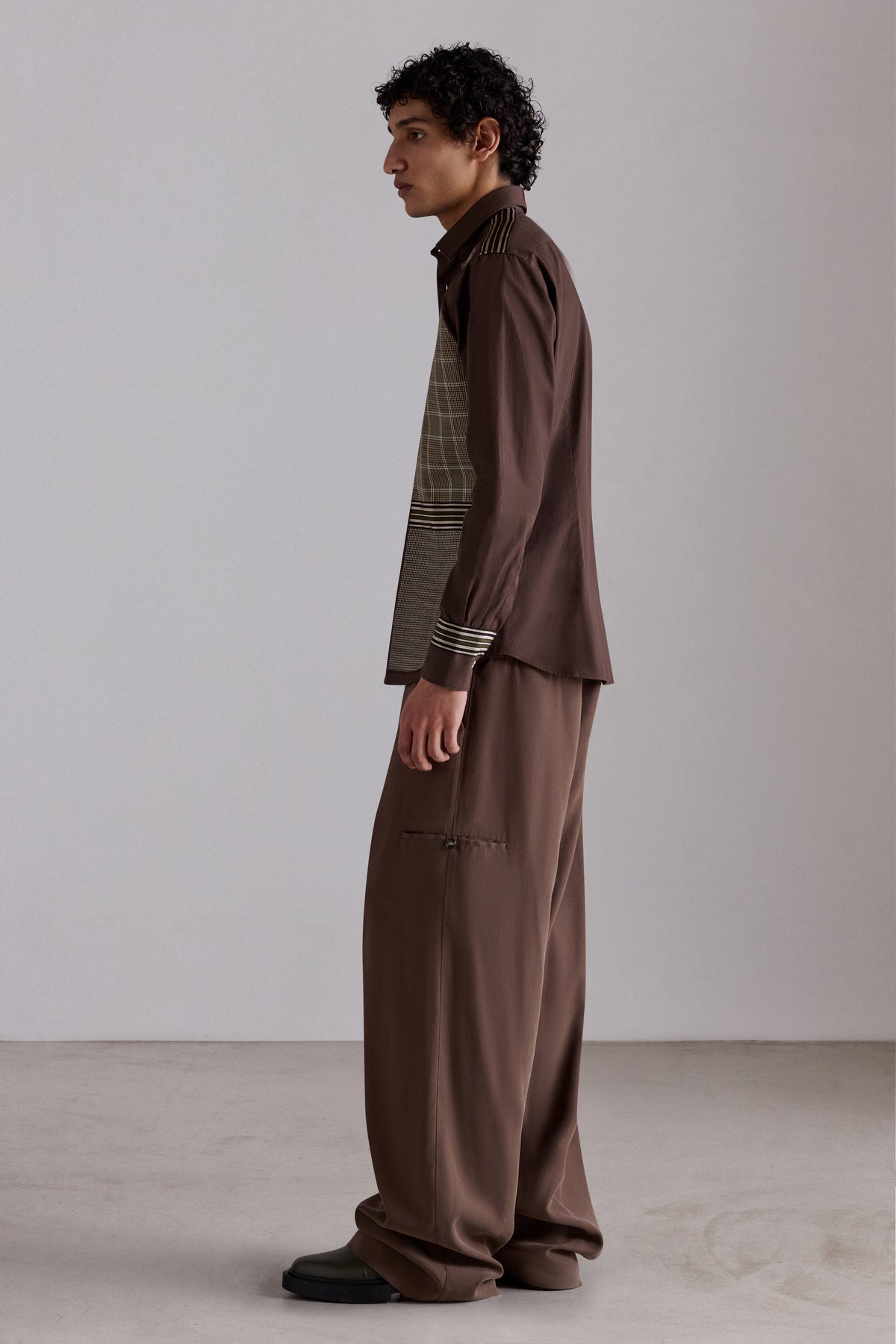 Brown Checked Regular Shirt
