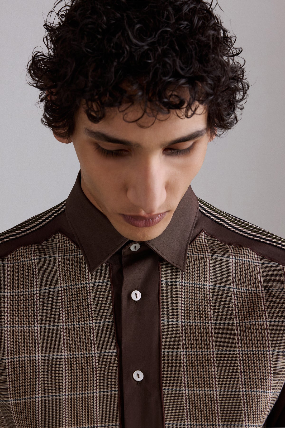 Brown Checked Regular Shirt