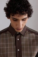 Camicia con Pannelli a Quadri