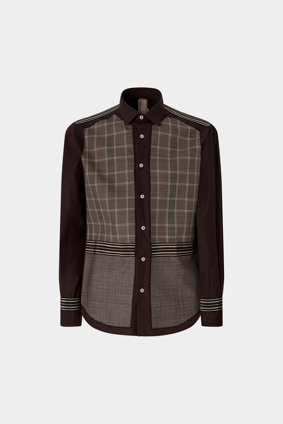 Brown Checked Regular Shirt