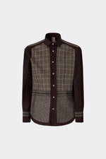 Camicia con Pannelli a Quadri