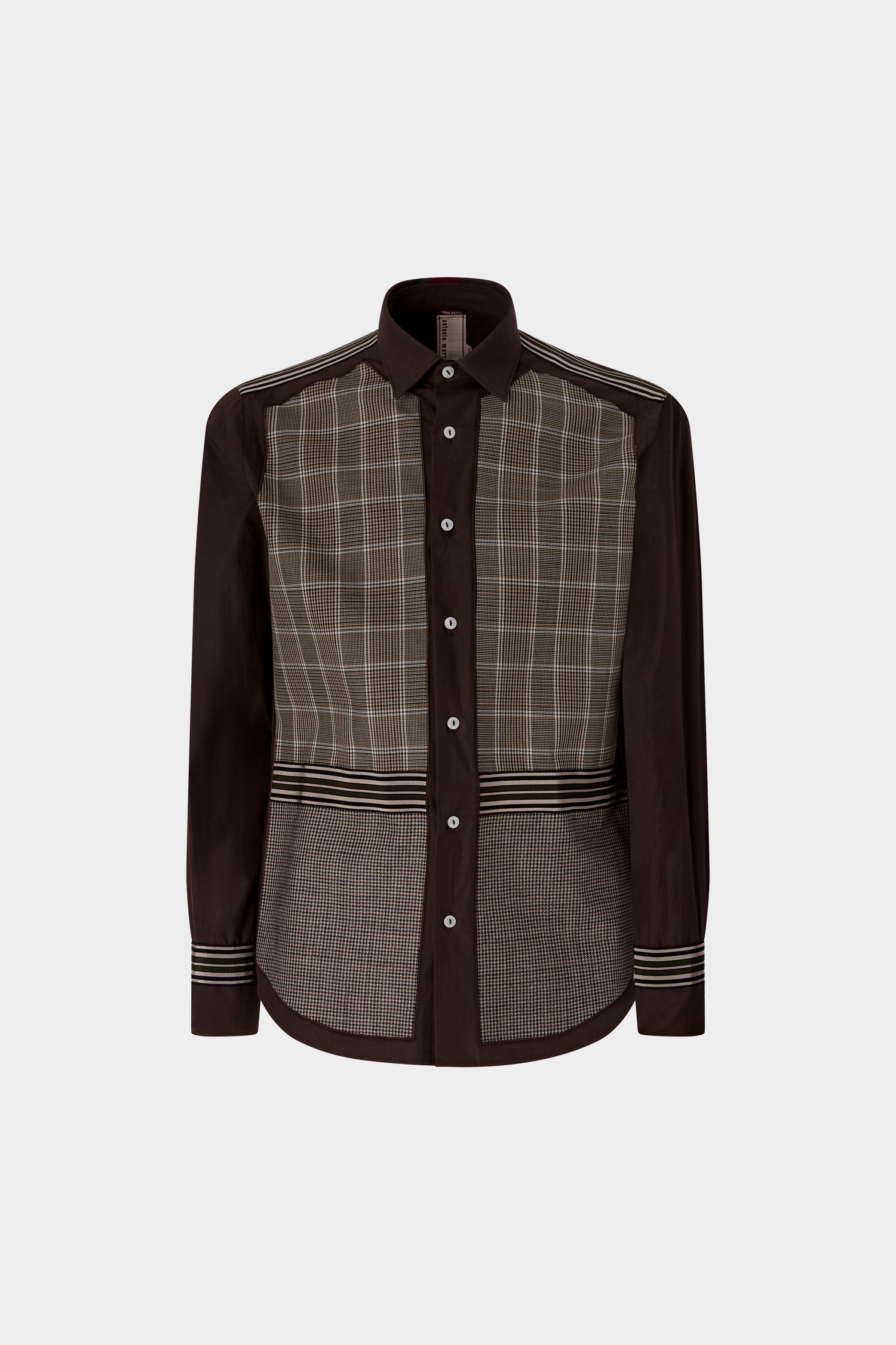 Camicia con Pannelli a Quadri