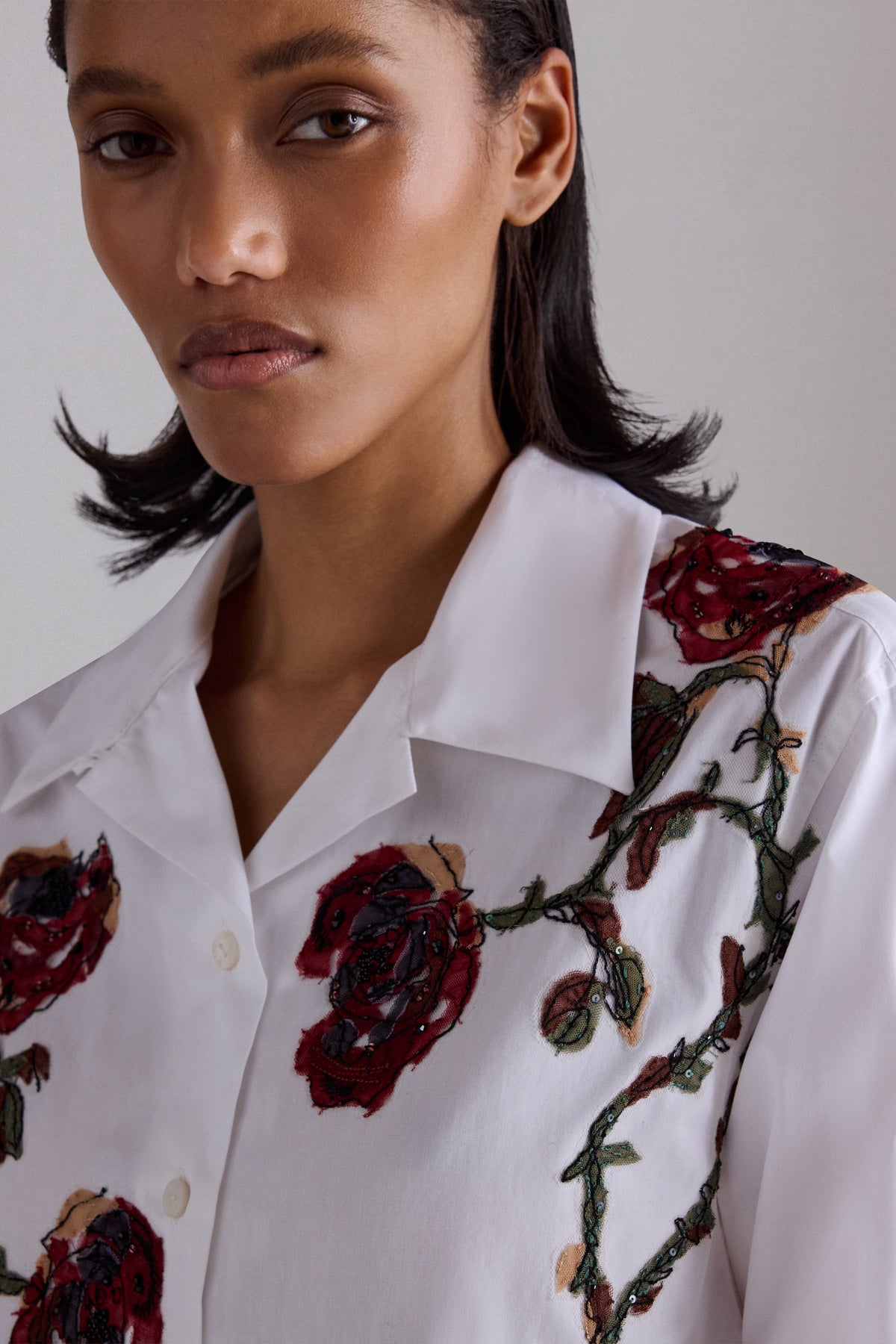 Camicia Robespierre con Rose Ramage 