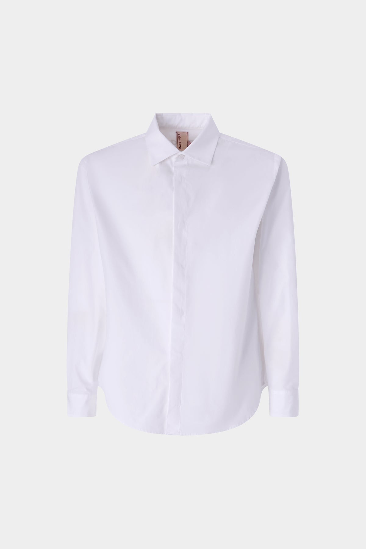 White Poplin Slim Shirt
