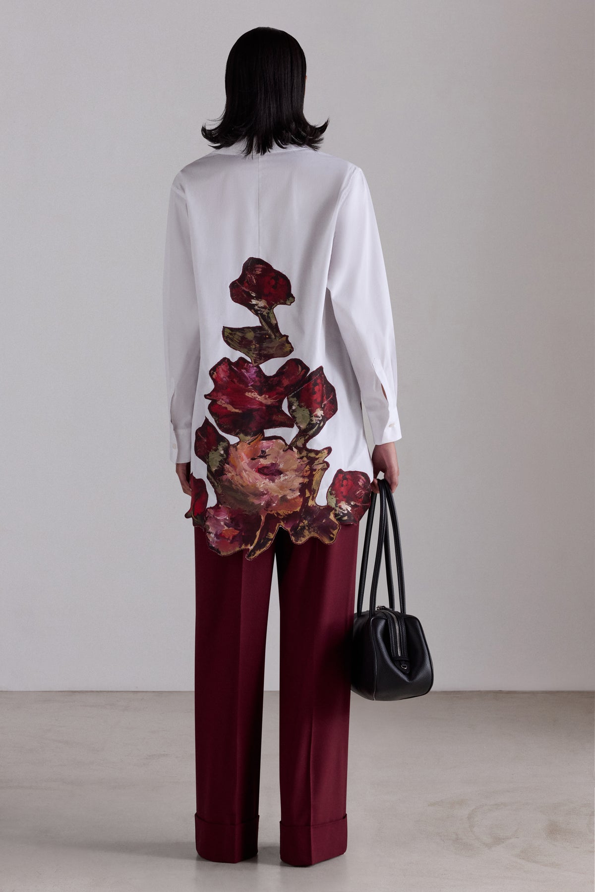 Painterly Rose Robespierre Shirt