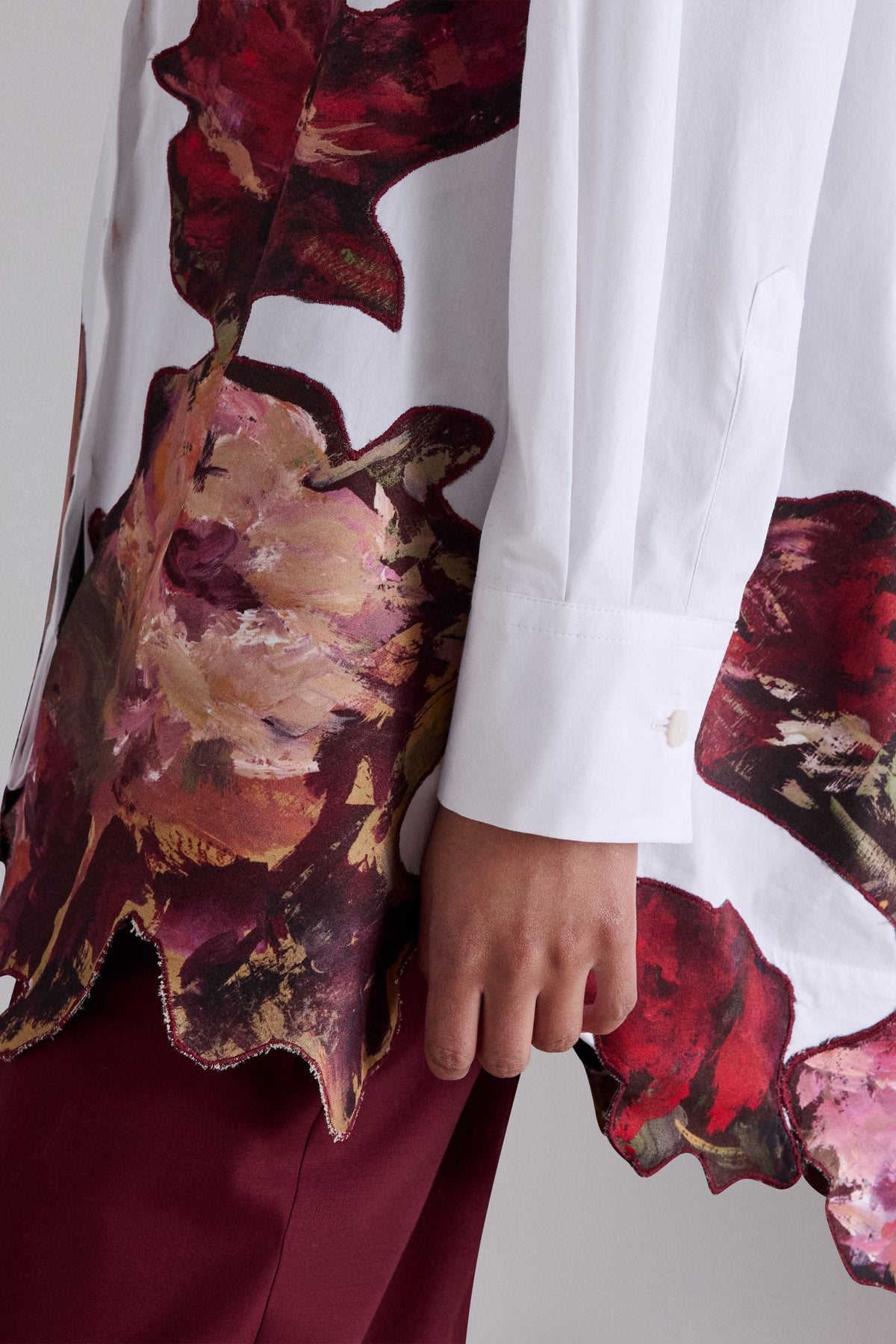 Painterly Rose Robespierre Shirt