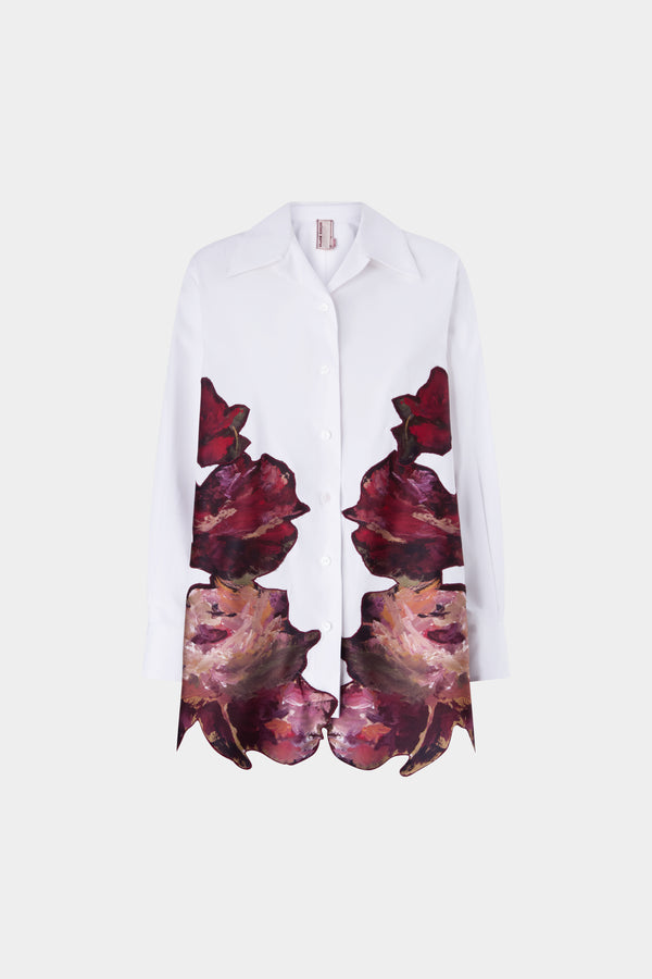 Painterly Rose Robespierre Shirt