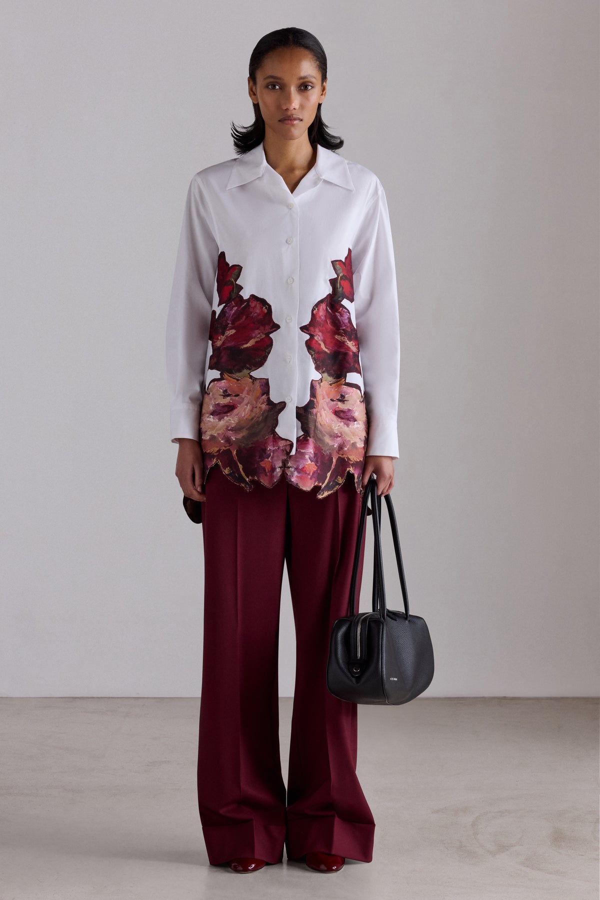Painterly Rose Robespierre Shirt