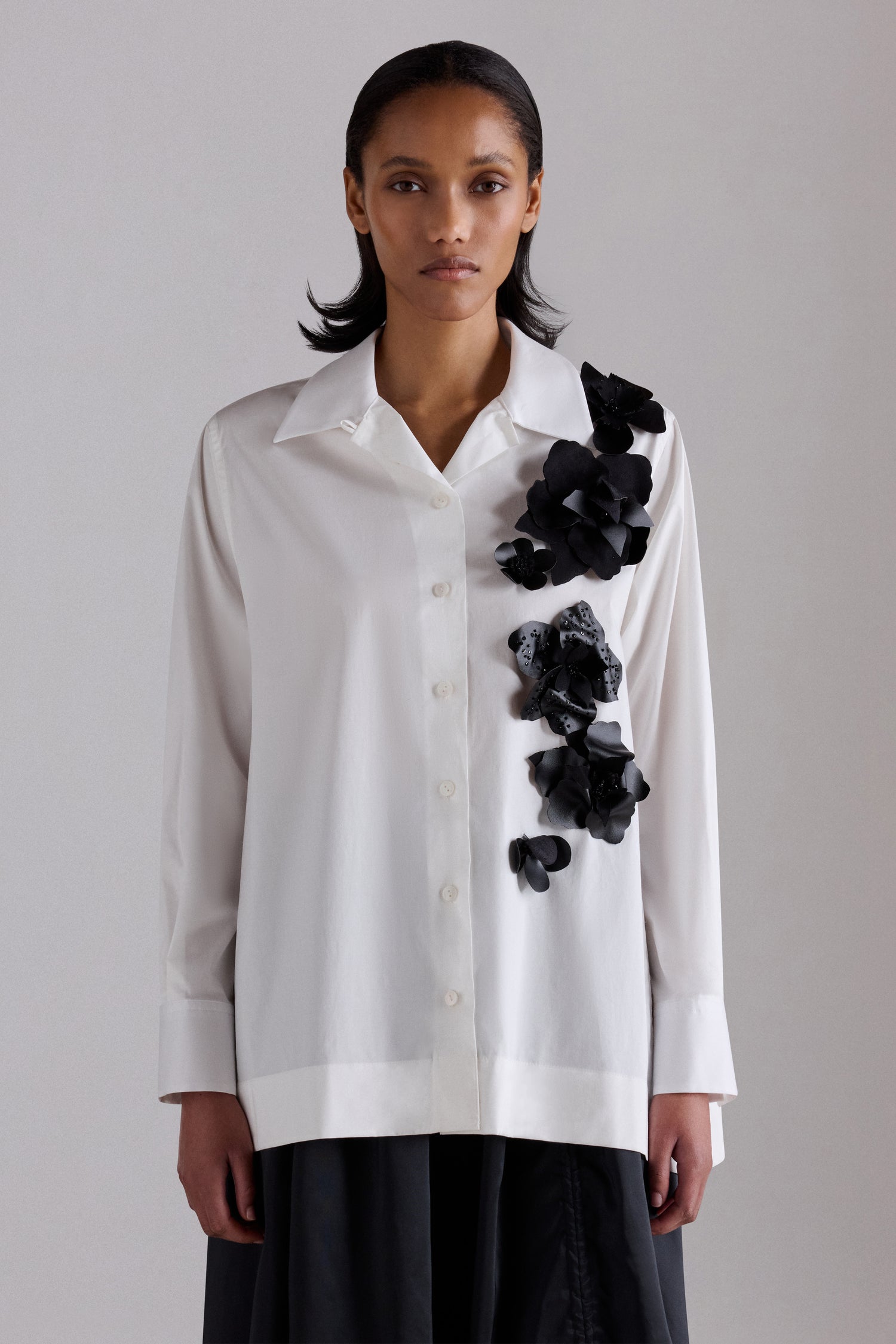 Appliqué Floral Robespierre Shirt