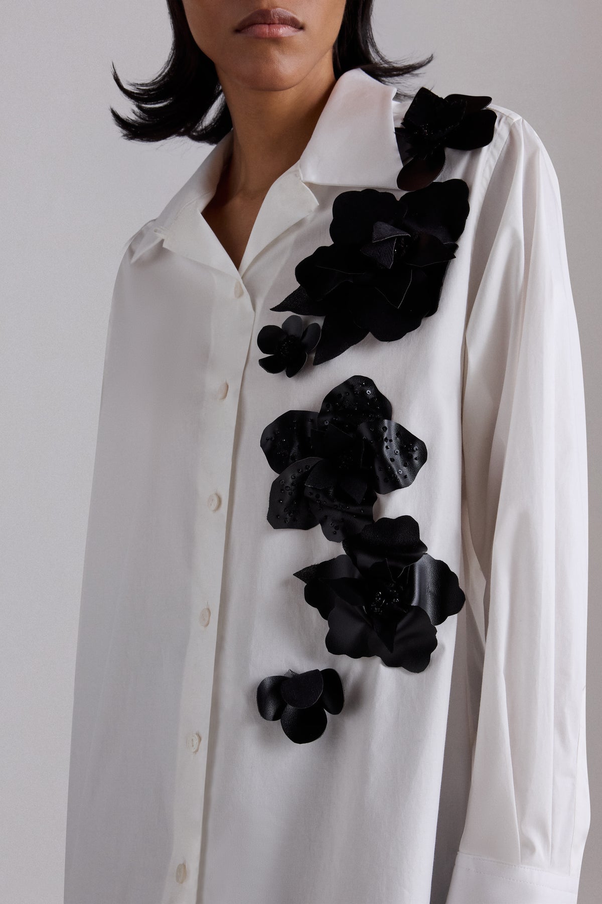 Appliqué Floral Robespierre Shirt