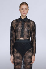 Cropped Lace Shirt