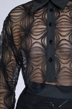 Cropped Lace Shirt