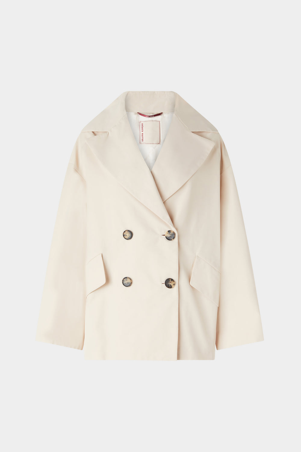 Short Trench Coat Beige