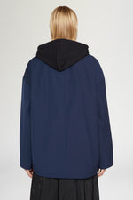 Short Trench Coat Blue