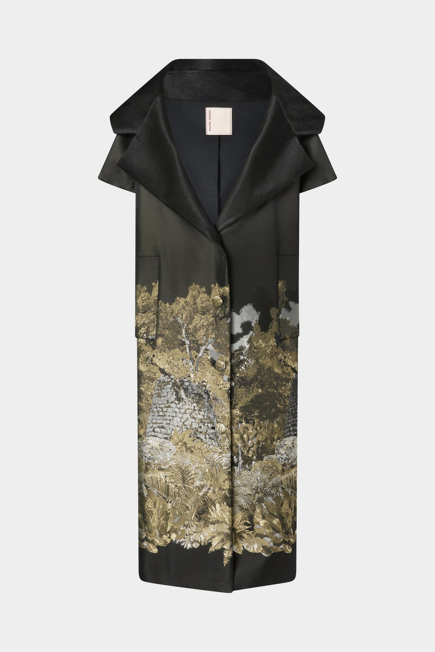 Sleeveless Coat Nuraghe motif