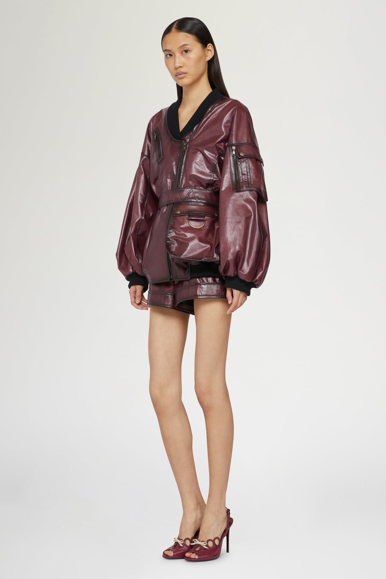 Bordeaux Leather Jacket