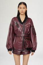 Bordeaux Leather Jacket