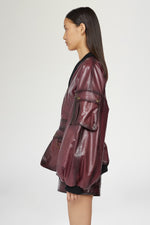 Bordeaux Leather Jacket