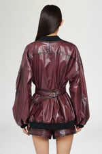 Bordeaux Leather Jacket